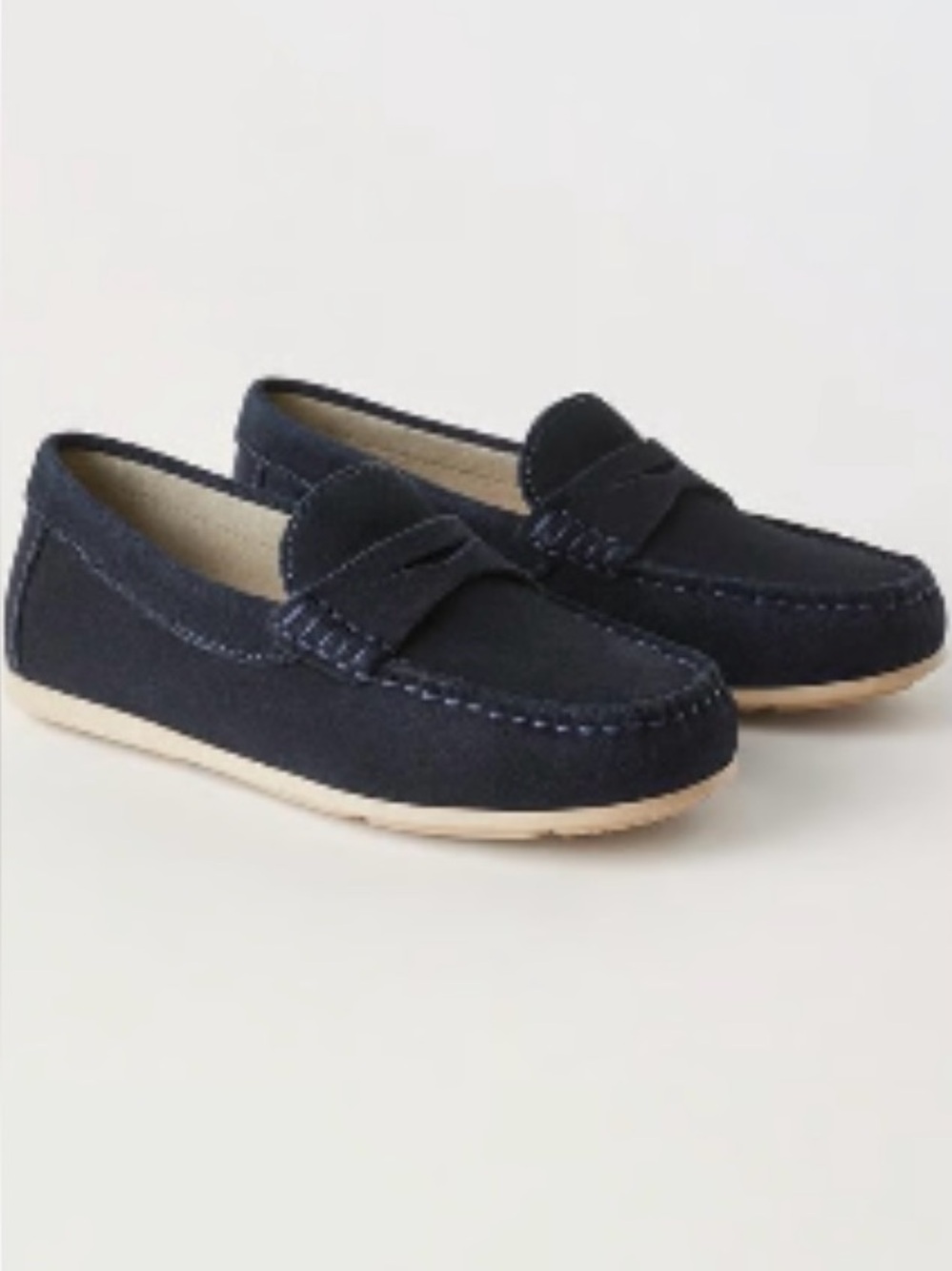 Zara kids boys shoes LEATHER LOAFERS NWT